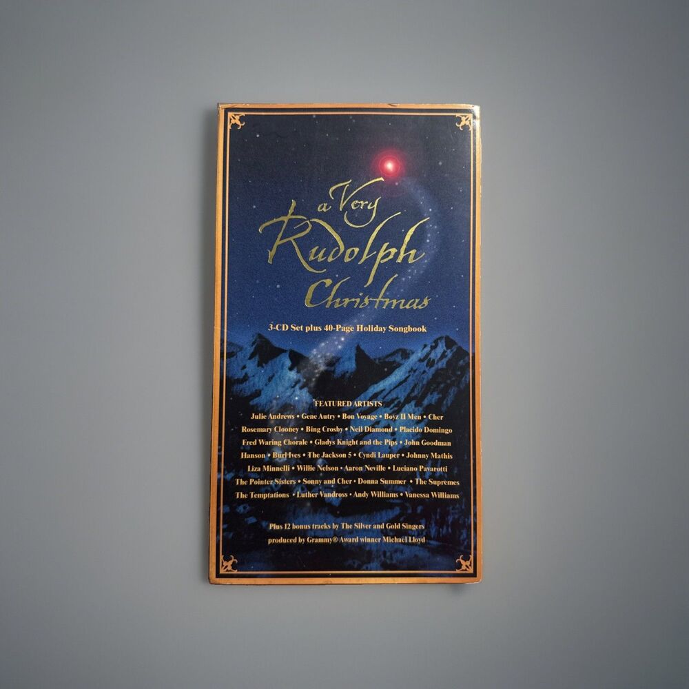 “A VERY RUDOLPH CHRISTMAS” 3 CD SET PLUS 40 PAGE HOLIDAY SONGBOOK